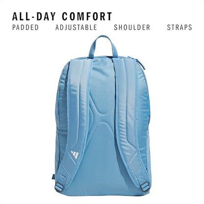 adidas Stadium 4 Soccer Backpack – Team Sports Bag with Ball Pocket, 36L - color: Light Blue