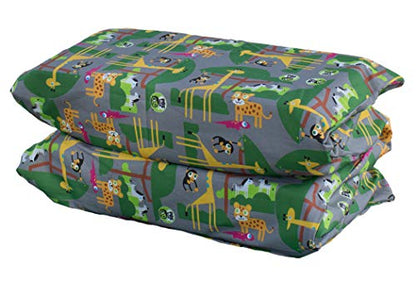 KinderMat 1.5" Thick + PBS Kids KinderBundle - Washable Cover, Special Edition - Safari Party - Regular, Sheet is 47" x 22", Value Bundle Great for Daycare & Family Households, - color: Safari Party Bundle 1.5 Inch