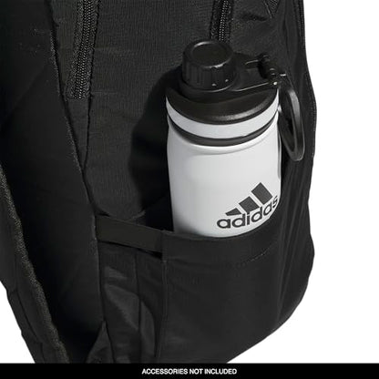 adidas Defender 5 Backpack for Sports, Gym, School and Travel, 33L, Black/White, OSFA - color: Black/White