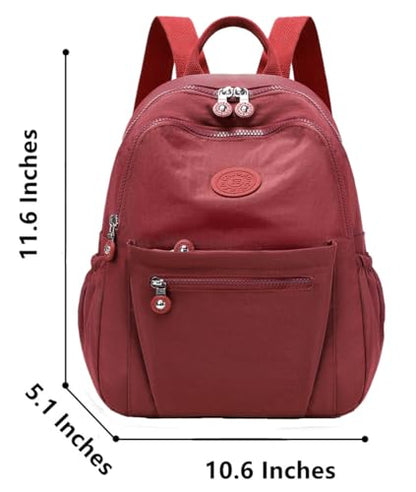 Mini Backpack Purse for Women, Stylish Daypack Shoulder Bag, Small Lightweight Daypack for Work Travle College (A- Wine Red) - color: A- Wine Red