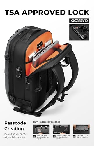 AirVault Vacuum Seal Travel Backpack 60L with Expandable HyperSeal Air Compression Vacuum System Water Resistant TSA Lock (Vacuum Pump Included, Gray, 60L) - color: Gray