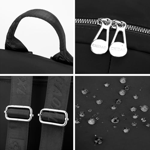 Multiple Pockets Mini Nylon Women Backpack Casual Simple Lightweight Resistant Mini Travel Daypack