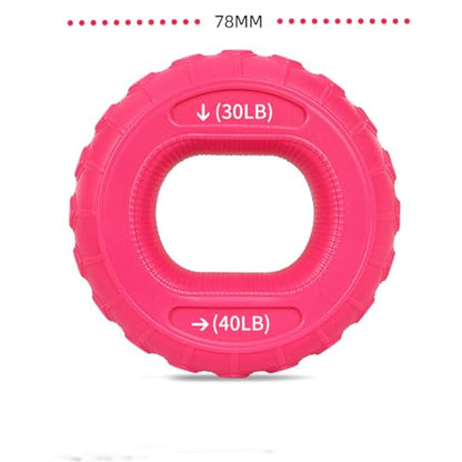 5pcs silicone grip ring, grip device, fitness rubber ring, hand strength and palm flexibility workout equipment set
