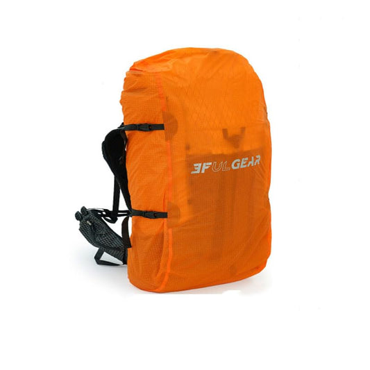 3F 20-85L backpack rain cover, waterproof, dustproof, wear-resistant, tear resistant outdoor hiking backpack cover (orange-L) - color: Orange-l
