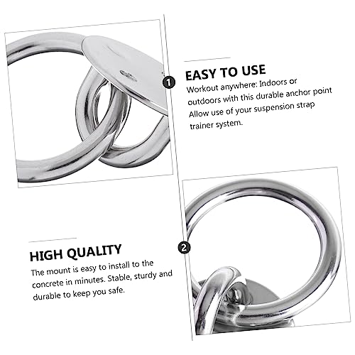Toddmomy Suspension Trainer Bracket Durable Fixed Disk for Gymnastic Rings Yoga Swings Resistance Bands Easy