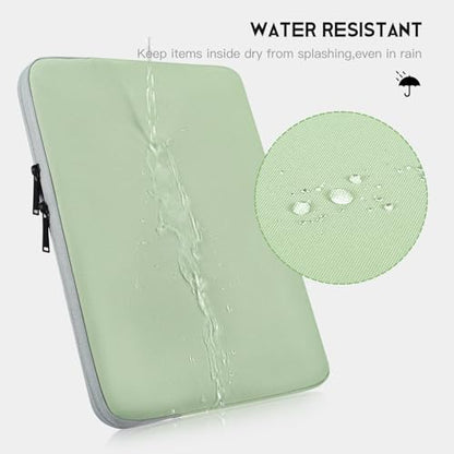 Laptop Sleeve 17 17.3 inch, Padded Travel Case for HP 17 inch Laptop/Envy 17 / Pavilion 17, Water-Resistant Portable Computer Protective Pouch Bag -Mint Green - color: Mint Green
