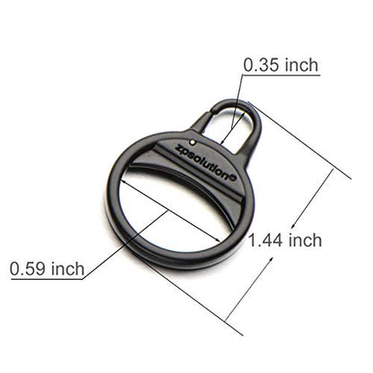 Zpsolution Zipper Tab Fixer Repair for Clothes, Jackets, Coats, Sweaters, Boots, Shoes, Backpack, Handbags - color: 2 black