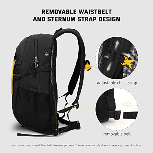 SKYSPER Small Hiking Backpack, 20L Lightweight Travel Backpacks Hiking Daypack for Women Men - color: Lantc20-black, size: 20l
