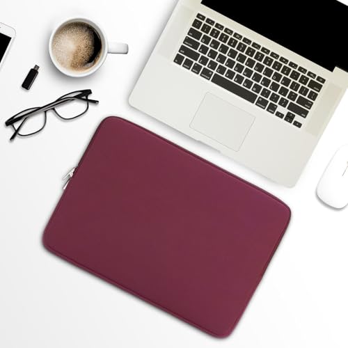 RAINYEAR 11-11.6 Inch Laptop Sleeve Protective Case Soft Carrying Cover Compatible with MacBook Neo A18 11.6" MacBook Air for 11" Notebook Tablet Chromebook (Red) - color: Red, size: 11"-11.6"