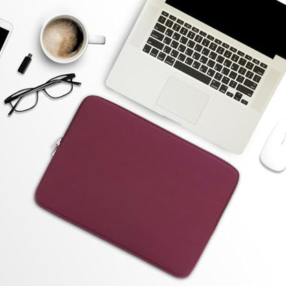RAINYEAR 11-11.6 Inch Laptop Sleeve Protective Case Soft Carrying Cover Compatible with MacBook Neo A18 11.6" MacBook Air for 11" Notebook Tablet Chromebook (Red) - color: Red, size: 11"-11.6"