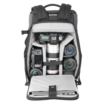 VANGUARD Vesta Aspire 45 GY Camera Backpack - 18L Capacity, Fits 14" Laptop - size: Vesta Aspire 45 GY