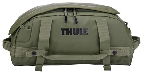 Thule Chasm Duffel bag, Weather-resistant materials, Easy packing, Converts to backpack, Internal pockets, Travel-ready - color: OLIVINE, size: 30L