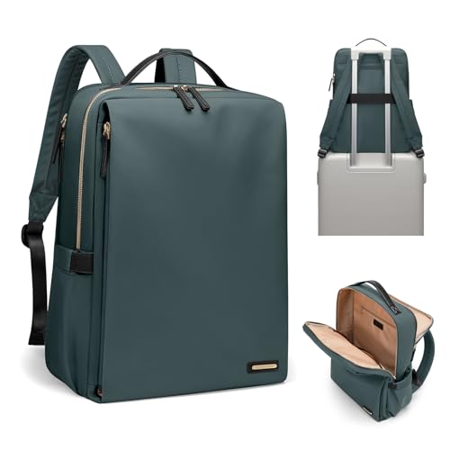 GOLF SUPAGS Stylish Laptop Backpack for Women Airline Approved Perfect for Work College and Travel Multi-Functional Casual Daypack Fits 14 Inch Notebook (Atrovirens) - color: Atrovirens, size: 14-Inch