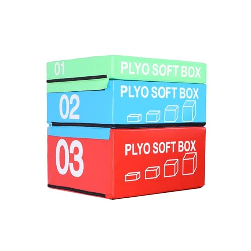 Foam Reinforced Box Stackable Soft Plywood Box Anti-Skid Safety, Used for Jumping Strength Training and Physical Training Suitable for Home Gym - size: 90*75*90cm