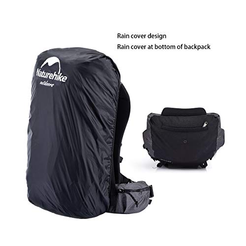 Naturehike 65L Internal Frame Hiking Backpack for Outdoor Camping Travel Backpacking, Ultralight Backpack for Adults - color: 65l/Black