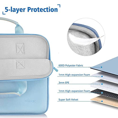 11.6 12.9 13 inch Elastic Laptop Sleeve with Small Case Compatible with 13 inch MacBook Neo Air Pro M5/M4/M3/M2/M1, iPad 13 12.9, XPS 13 and Most 11.6 12.9 13 inch Notebooks Tablets,S02B01 - color: S02b01, size: 11.6"-13"