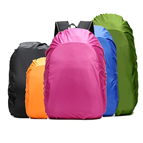 Frelaxy Waterproof Backpack Rain Cover, 10000mm Waterproof Level, Upgraded Ultra-Strong Multilayer Structure, Antislip Cross Buckle Strap, Ultralight Compact Portable, for Hiking, Camping, Traveling - color: Fuchsia, size: L (For 35L-50L backpack)