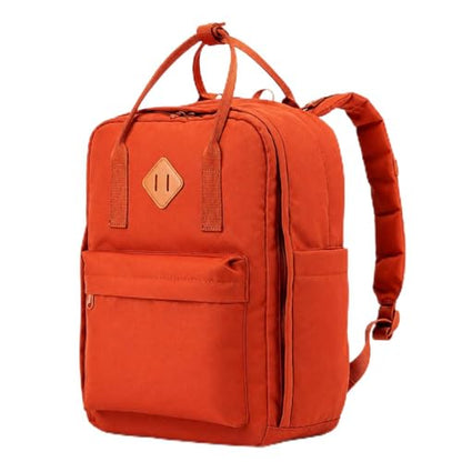 Travel Backpack for Women & Men, Laptop Backpack Fits 15.6 Inch Laptop, Water-Resistant Durable Computer Bag for Work, College & Daily Commute (Red) - color: Red