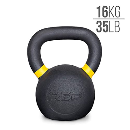 REP Fitness Kettlebell Set and Singles, 4kg to 24kg, 9lb to 53lb Weight Range, Cast Iron, Strength Exercise Training, Home Gym, Power Workout Equipment, Free Weights, Dumbbell Alternative - style: 8-24 kg set