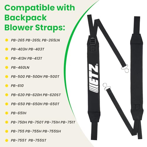 C061000111 Backpack Blower Straps/Harness for C061000110 Leaf Blower Shoulder Strap Echo Parts PB-265LN PB-403H PB-413H PB-460 PB-500 PB-610 PB-620 PB-650 PB-755 2PCS