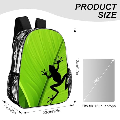 Daypack Lightweight Multipurpose Anti-Theft Green Leaf Frog Shoulder Bag Large Capacity Laptop Book Bag Rucksack With Adjustable Shoulder Straps - color: Pattern 207
