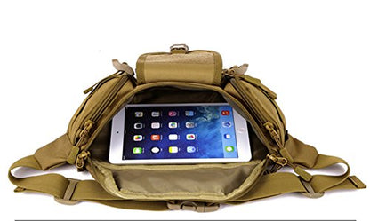 CREATOR Tactical Waist Pack Military Fanny Pack Outdoor Army Waist Bag Large Waist Pack for Daily Life Cycling Camping Hiking Hunting Fishing Black Jacinth - color: Jacinth