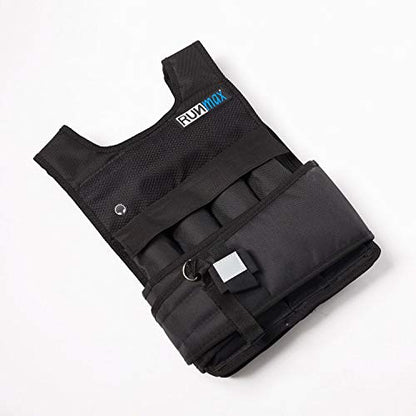 RUNmax Pro Weighted Vest 12lbs/ 20lbs/ 40lbs/ 50lbs/ 60lbs with Shoulder Pads Option - size: 20 lb, style: SHORT WITHOUT SHOULDER PADS