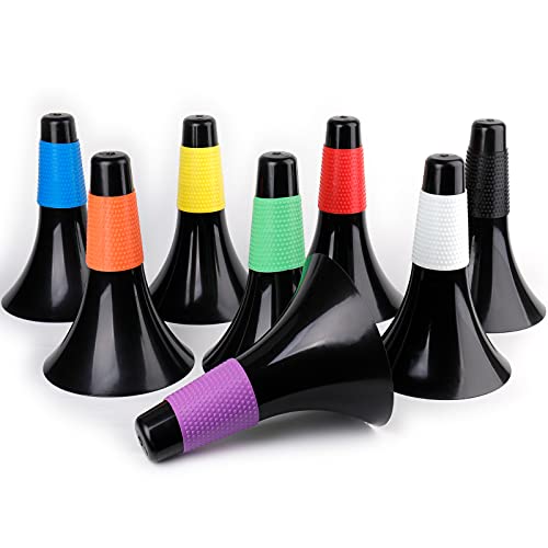 ZEAYEA 8 Pcs Agility Training Sport Cone, 9 Inches Soccer Cones with Carry Bag, Basketball Training Cones for Soccer Football Basketball Speed Grab Drills and Training