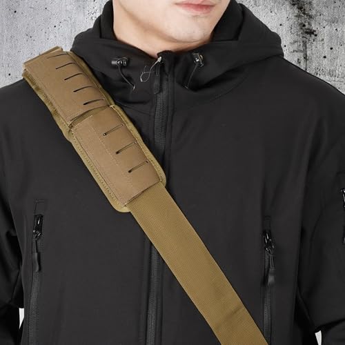 2-in-1 Tactical MOLLE Plate Carrier & Backpack Shoulder Pads - Adjustable, Padded, 500D Nylon, Durable Outdoor Gear for Men & Women - color: Coyote Brown