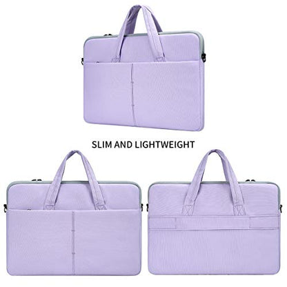17 17.3 Inch Laptop Sleeve Case for HP 17 Laptop TouchScreen/HP Envy/Pavilion 17, ASUS Dell Acer Lenovo Laptop Case with Shoulder Carrying Bag, Purple - color: Purple, size: 17.3 Inch