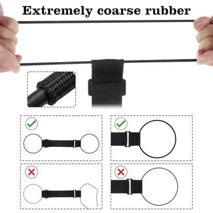 Ouligay 2 Pack Travel Straps for Luggage Multi-use Suitcase Strap Strong Luggage Straps Elastic Travel Luggage Belt Strap for Attaching Extra Bags Purse to Suitcase Handle