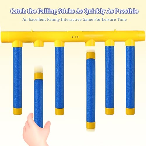 Hand Eye Coordination Training Catching Stick Game Drop Trivia Tool Finger Boxing Trainer Pick Up Modes Original Play Falling And Tapper Design Drop It Hand Speed Levels Shot Down Soft Balls For Sport