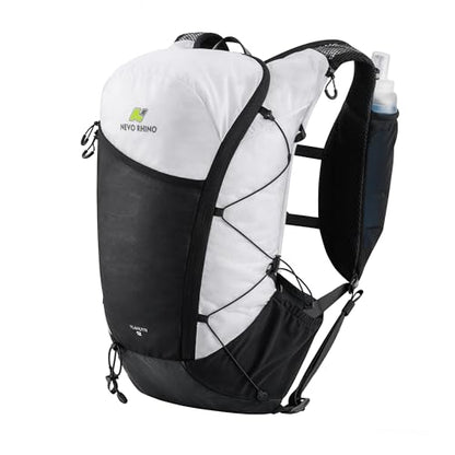 N NEVO RHINO 12L Running Vest, Hydration Vest with 2 Pcs 500ML Soft Flasks - color: White