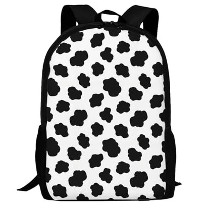 Lightweight Polyester Daypack Cow Print, Anti Theft Large Capacity Travel Hiking Backpack Unisex Carry On Bag for Outdoor Commute Business Use - color: Design (571)