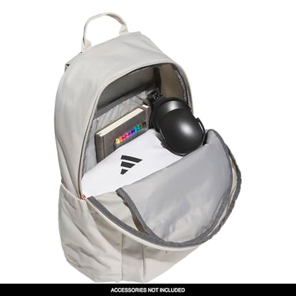 adidas Lineage Backpack for Laptop, School and Travel, 22L, Alumina Beige/Rose Gold, OSFA - color: Alumina Beige/Rose Gold