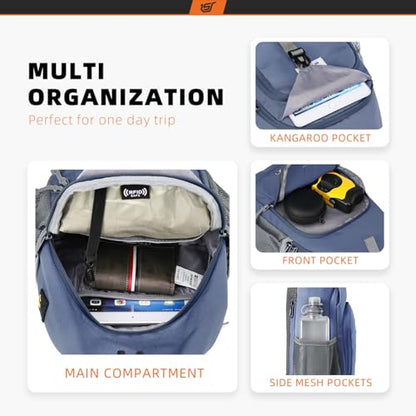 SKYSPER Sling Bag RFID Crossbody Sling Backpack Cross Body Shoulder Bag Travel Hiking Daypack for Women Men(Periwinkle) - color: Periwinkle