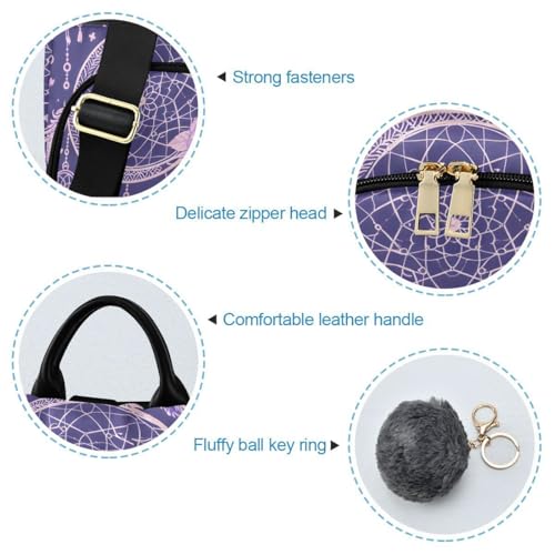 ALAZA Dream Catcher Roses Leaves and Feathers Trips Hiking Camping Rucksack Pack for Women - color: Multi 5