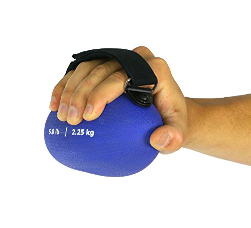 CanDo Handy Grip Ball, Blue - size: 5 Pound