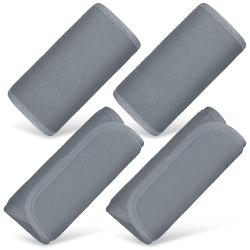 Riakrum 4 Pcs Baby Car Seat Belt Covers for Kids,Light Gray,5.7 X 2.6 Inch - color: Light Gray, size: 5.7 x 2.6 Inch