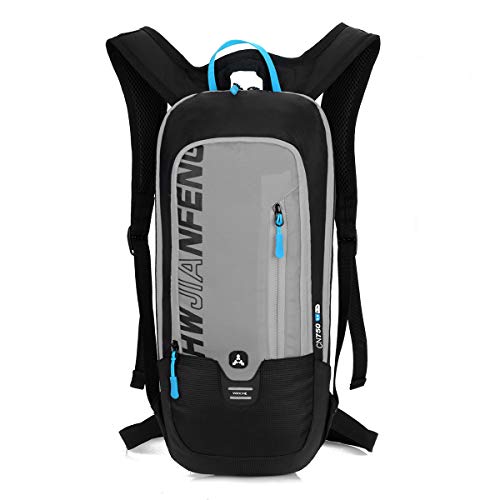 WINDCHASER Cycling Backpack, 10L Bicycle Backpack Waterproof Breathable Bag for Outdoor Travel Hiking Climbing Biking Running Skiing (Grey) - color: Grey