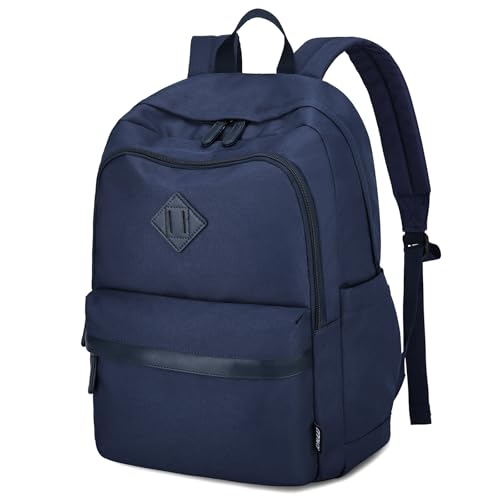 RAVUO Backpack for School, Large Mens Boobbag Water Resistant 15.6 inch Laptop Back Pack for College Unisex Schoolbag Daypack with Compartments for College Work Travel,Blue - color: Blue