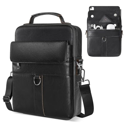 13 Inch Laptop Leather Sleeve for 2026-2022 MacBook Air 13 M5 M4 M3 M2 A3449 A3240 A3113 A2681, 13" MacBook Neo A18, Protective Carrying Bag Shoulder Travel Case with Pockets, Black - color: Black, size: 13 Inch