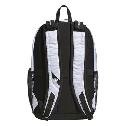 adidas Prime 7 Backpack for Laptop, School and Travel, 37L - color: Two Tone White/Black