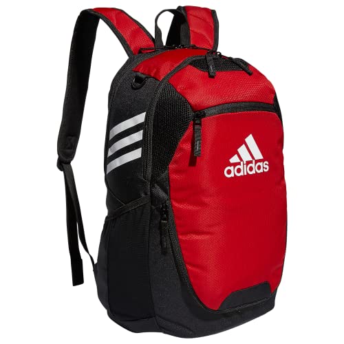 adidas Stadium 4 Soccer Backpack – Team Sports Bag with Ball Pocket, 36L - color: Power Red/3.0