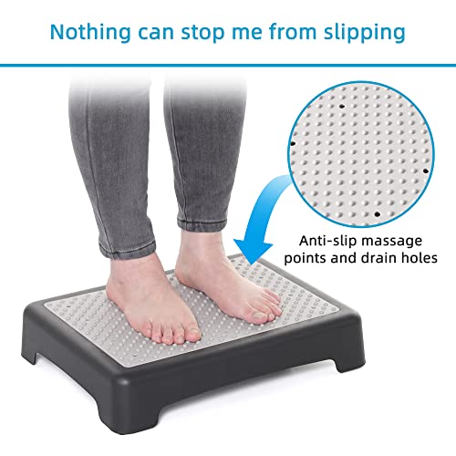 Wefaner Outdoor Step Stool for Adults Mobility Step Non-Slip Safety Bed Step for Elderly Senior for high Bed - size: small size