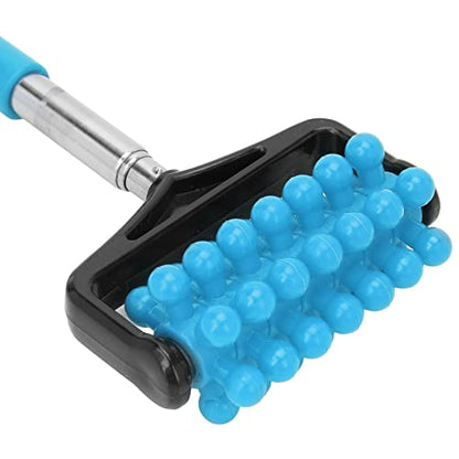 Ymiko Massage Stick, Yoga Massage Stick for Men and Women Granular Body Massage Tool Telescopic Roller Massage Stick Home Neck Leg Back Body Massage Stick(Sky Blue)
