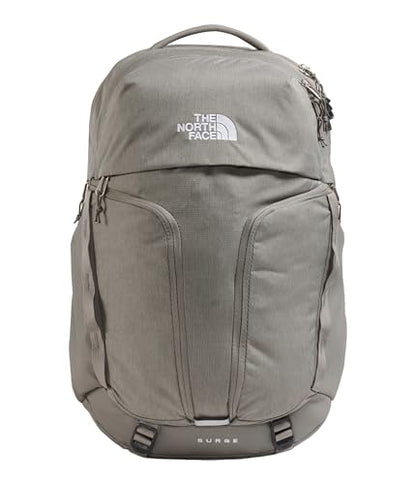 The North Face Women's Surge Commuter Laptop Backpack - Everyday Travel Bag, Laptop Sleeve, Water-Repellent, Stone Slab Light Heather/Stone Slab, One Size - color: Stone Slab Light Heather/Stone Slab