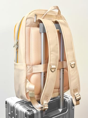 Lumos Laptop Backpack – Luxury Stylish Slim 20L Laptop Backpack for Work, Business, Travel – Ergonomic Comfort, Anti-Theft, Water Resistant, Reflective, Fits 16" Laptop, Gift for Women & Men