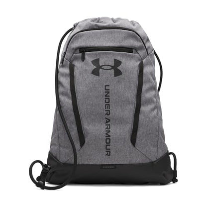 Under Armour Unisex Hustle Sackpack, (025) Castlerock/Black/Black, One Size Fits Most - color: (025) Castlerock / Black / Black