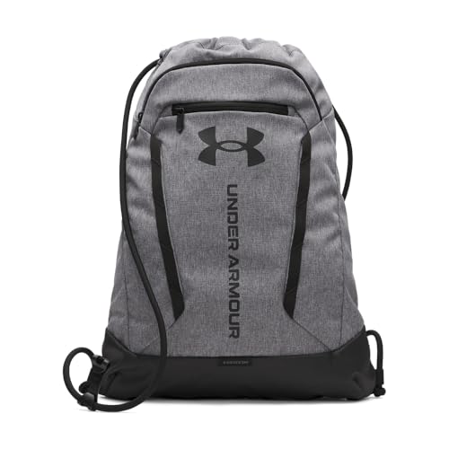 Under Armour Unisex Hustle Sackpack, (025) Castlerock/Black/Black, One Size Fits Most - color: (025) Castlerock / Black / Black